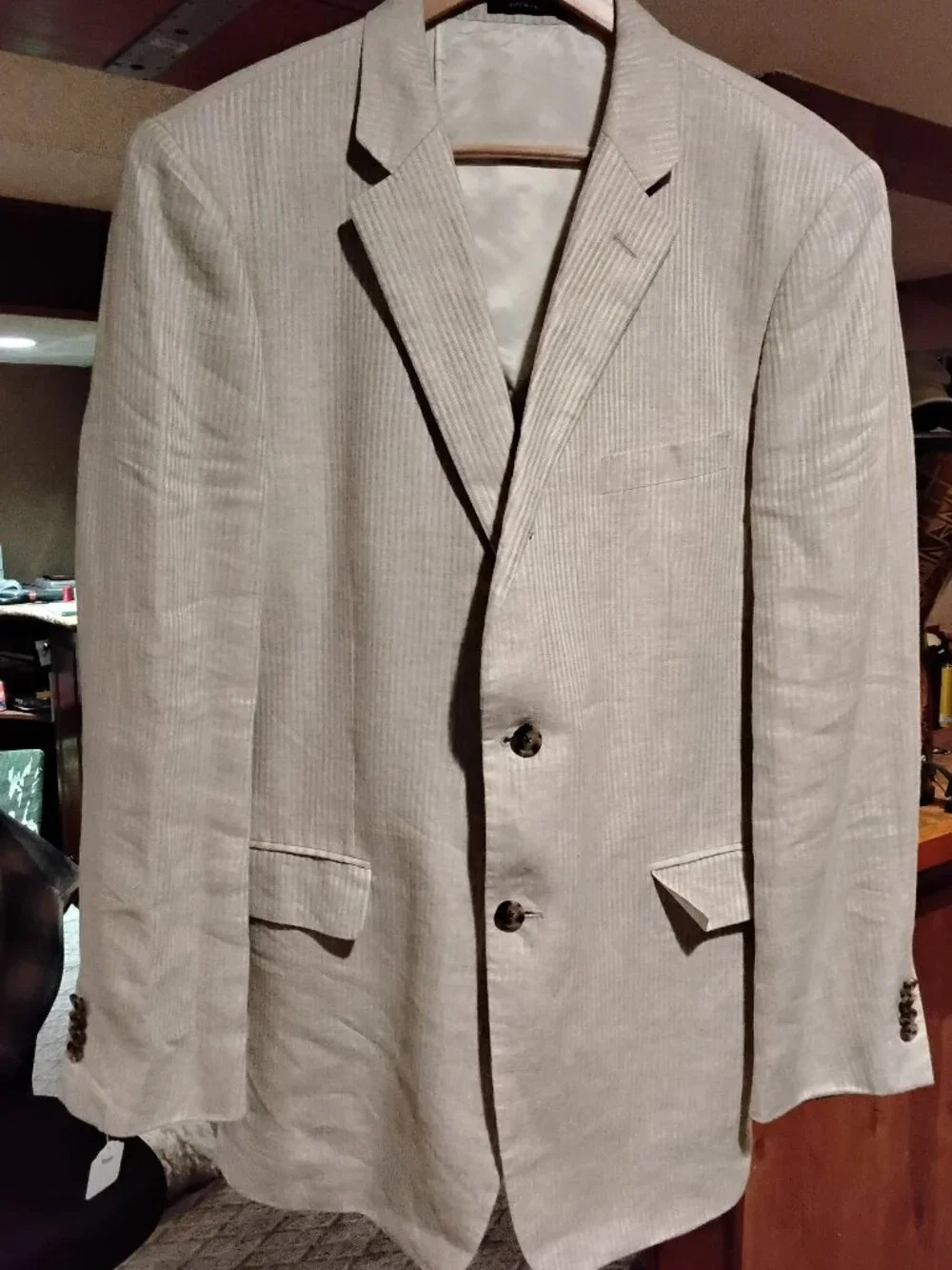John W. Nordstrom Men's Linen Blazer Size 44L #1123